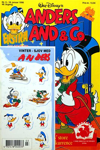 Anders And & CO. 1996 Nr. 3 m. 1 Indlæg