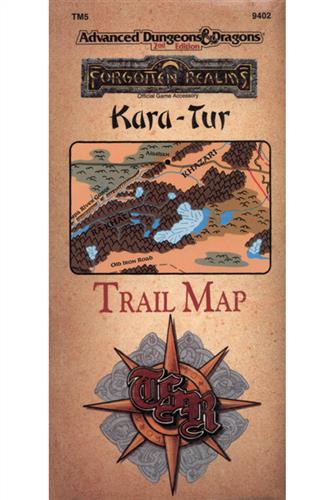 Advanced Dungeons & Dragons Forgotten Realms: Kara-Tur Trail Map