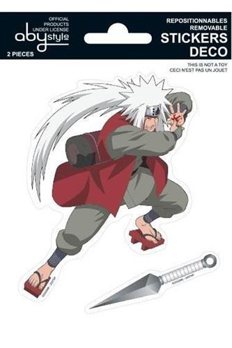 Naruto Shippuden - Naruto & Jiraiya Klistermærker 16x11cm (2 Ark)