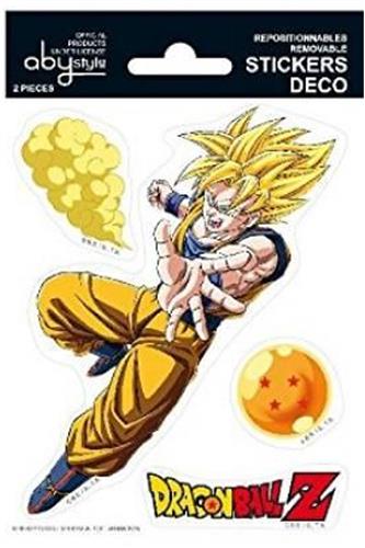 Dragon Ball Z - Goku & Vegeta Klistermærker (2 Ark) 16x11cm