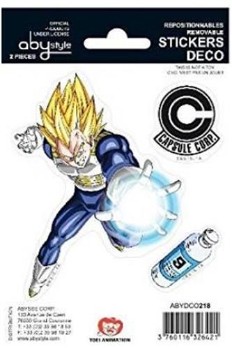 Dragon Ball Z - Goku & Vegeta Klistermærker (2 Ark) 16x11cm