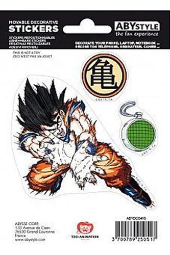Dragon Ball Z - Shenron Klistermærker (2 Ark) 16x11cm
