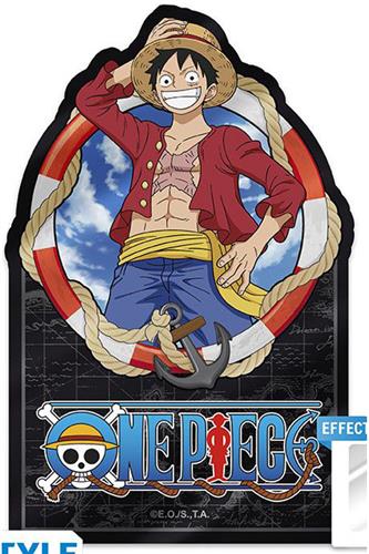 One Piece - Luffy Individuelt Klistermærke
