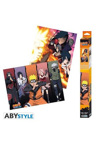 Naruto Shippuden - Groups Plakater (2stk) 52x38cm