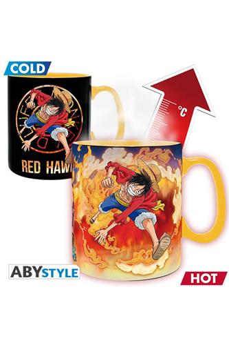 One Piece - Luffy & Sabo Krus 460ml Heat Change