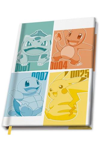 Pokemon - Kanto Starters A5 Notesbog