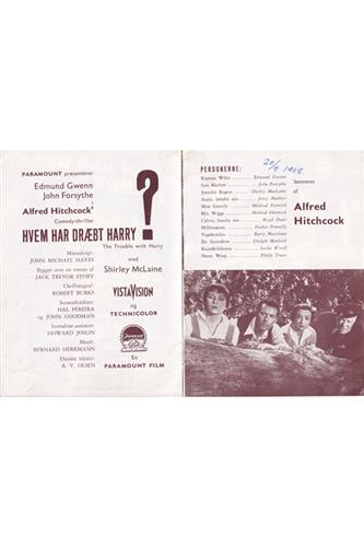 Hvem har drabt Harry? - 1959 Hvem har drabt Harry? - 1959