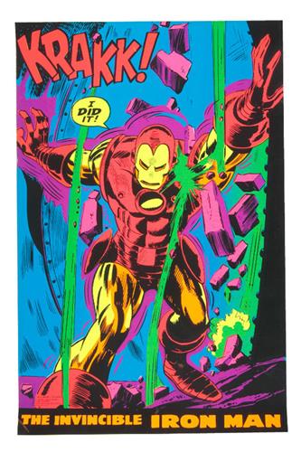 Marvel Blacklight Poster - Iron-Man