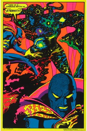 Marvel Blacklight Poster - The Entity