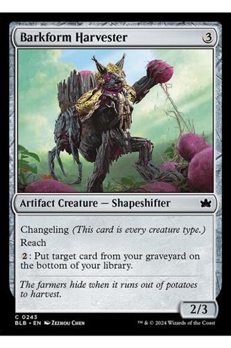 Barkform Harvester