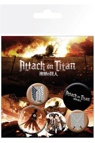 Attack on Titan - Characters Badge Pack