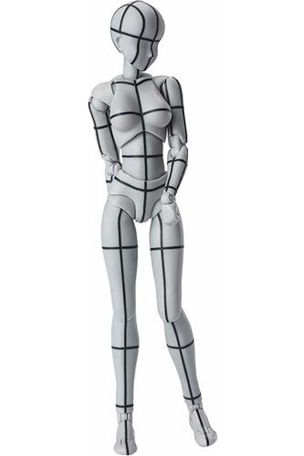S.H. Figuarts Body Chan Action Figure Wireframe Gray Color Version 14cm