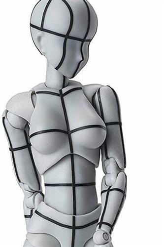 S.H. Figuarts Body Chan Action Figure Wireframe Gray Color Version 14cm