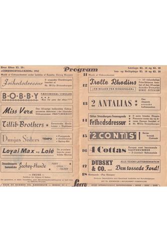 Circus Belli 1952