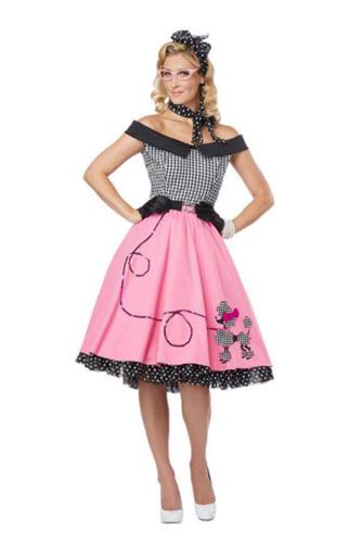 peregrination Higgins Kritisere Pink 50'er kjole - Størrelser: S-XL | Faraos Webshop