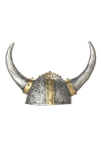 Vikingehjelm m. horn