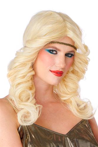 70'er Krøller Blond Paryk