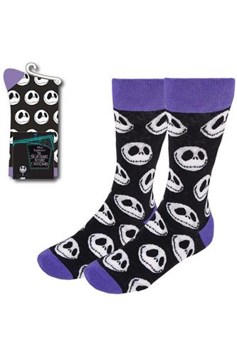 Nightmare before Christmas - Jack's Face Lilla Sokker 38-45