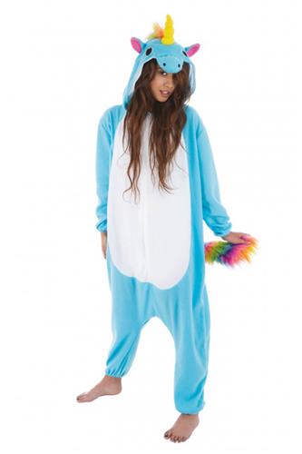 Kigurumi Enhjørning, Blå