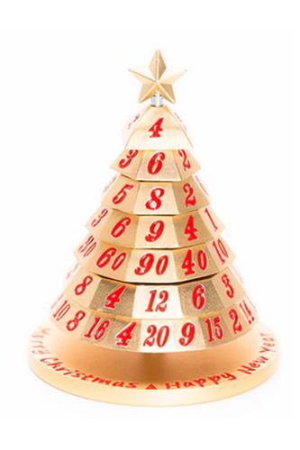 Christmas Tree Dice: Gold