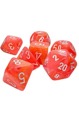 7x Mega Hedrals: Festive Luminary - Dahlia med hvid