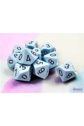 Terninger - Pastel Blå (d10)