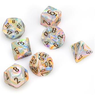 7xPolyhedral Dice: Festive - Vibrant
