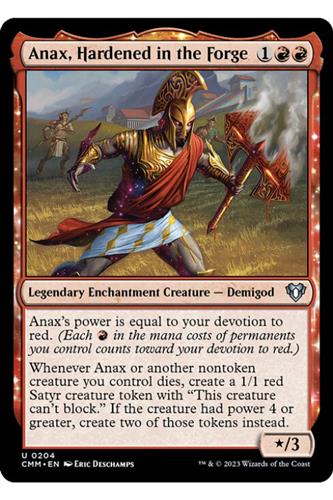 Anax, Hardened in the Forge