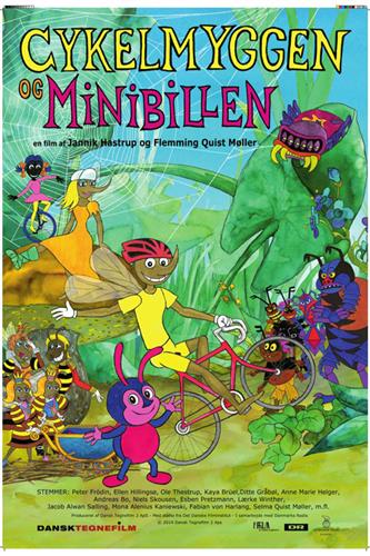 CYKELMYGGEN OG MINIBILLEN - 2014 - Dansk Film Plakat