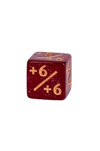 Counter Dice: Glitter 12mm (Red)