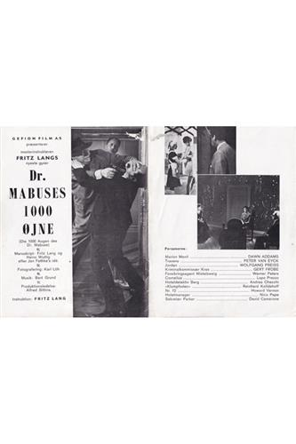 Dr. Mabuse's 1000 Øjne - 1961