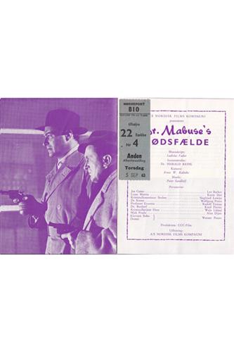Dr. Mabuse's Dødsfælde - 1963 Dr. Mabuse's Dødsfælde - 1963
