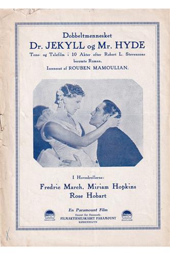 Dobbeltmennesket Dr. Jekyll og Mr. Hyde - 1932