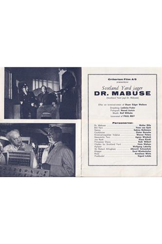 Scotland Yard Jager Dr.Mabuse - 1964