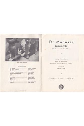 Dr. Mabuses Testamente - 1933 S/H