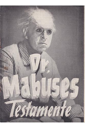 Dr. Mabuses Testamente - 1933 S/H