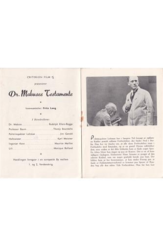 Dr. Mabuses Testamente - 1933 Farve