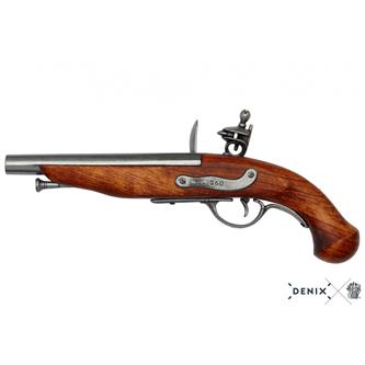 Flintlås Pirat Pistol, Fransk, 18. Årh.