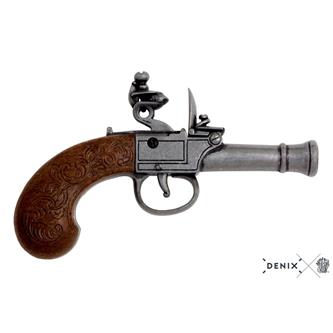 Flintlåspistol(17 cm) England 18. århundrede