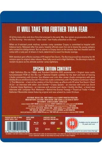 The Burning (1981) Blu-Ray + DVD The Burning (1981) Blu-Ray + DVD