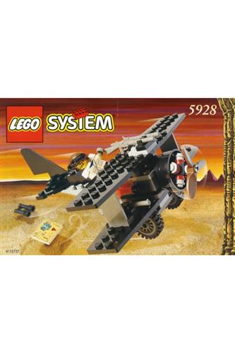 LEGO 5928 - Bi-Wing Baron - 1998 - Adventurers - Parts 64 - Minifigs 1 ...