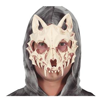 Katte-dødningehoved maske, pvc