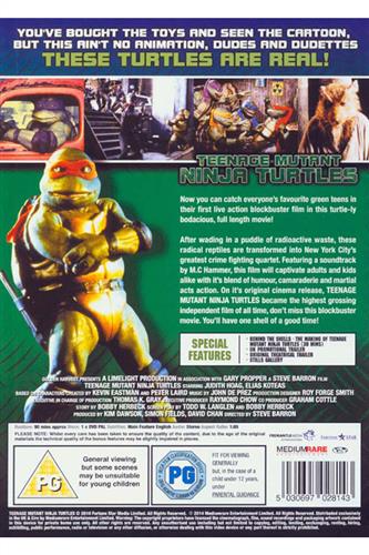 TMNT Teenage Mutant Ninja Turtles The Movie 1990 DVD