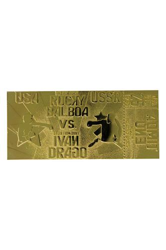 Rocky IV Replica East vs. West Fight Ticket (gold plated)