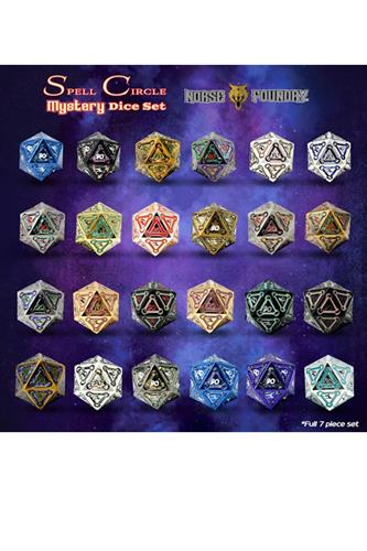 Spell Circle - Mystery Metal Dice Set