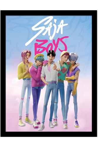 K-Pop Demon Hunters - Saja Boys Plakat i Ramme 30x40cm