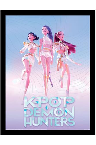 K-Pop Demon Hunters - Trio Plakat i Ramme 30x40cm K-Pop Demon Hunters - Trio Plakat i Ramme 30x40cm