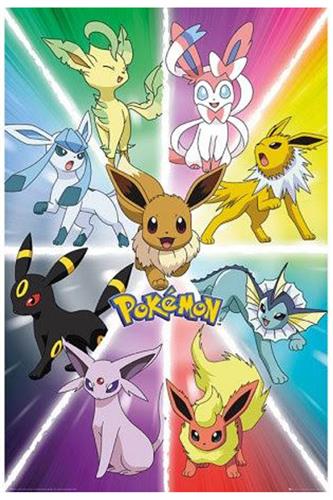 Pokemon - Eevee Evolution Plakat 91,5x61cm