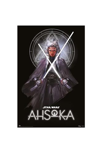 Star Wars Ahsoka Poster Ahsoka Tano Lightsaber