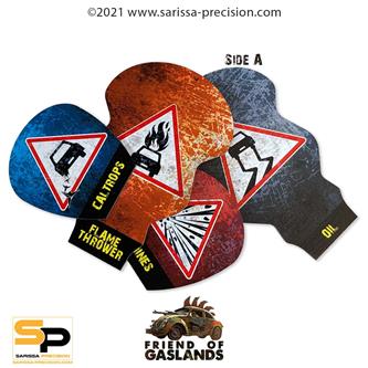 Gaslands Effect Template Set 1